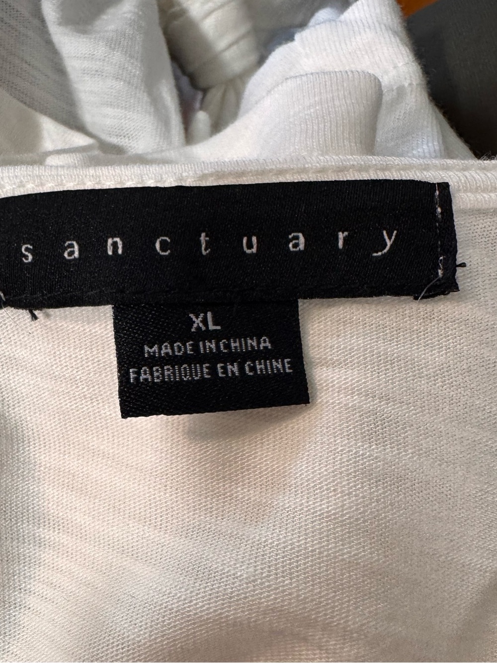 Sanctuary By My Side Tie Hem Pointelle Top - White - Sz x-large - Picture 7 of 8